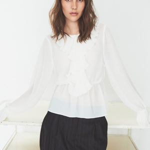 SANREMO BLUSE HVIT