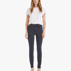 HIGH WAISTED SKINNY JEANS SORT