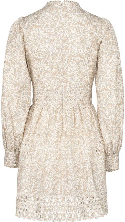 ISABELLE PRINTED DRESS BEIGE