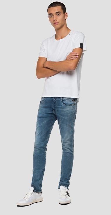 ANBASS HYPERFLEX JEANS MEDIUM BLÅ