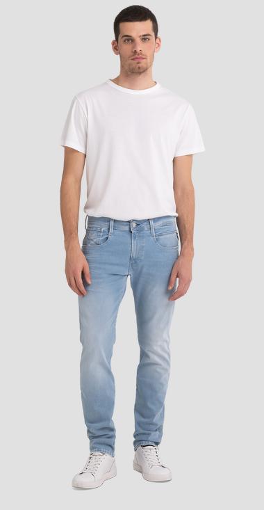 ANBASS HYPERFLEX SLIM-FIT JEANS LYSEBLÅ