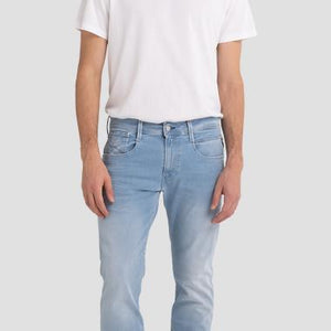 ANBASS HYPERFLEX SLIM-FIT JEANS LYSEBLÅ
