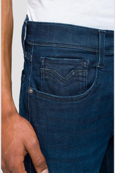 ANBASS SLIM-FIT JEANS BLÅ