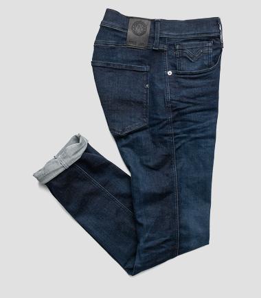 ANBASS SLIM-FIT JEANS BLÅ