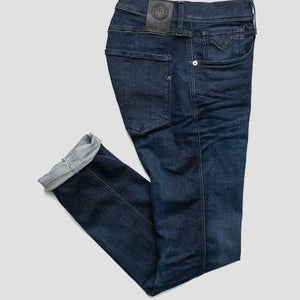 ANBASS SLIM-FIT JEANS BLÅ