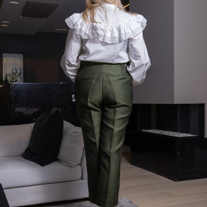 RIKKE GRØNN DRESSBUKSE