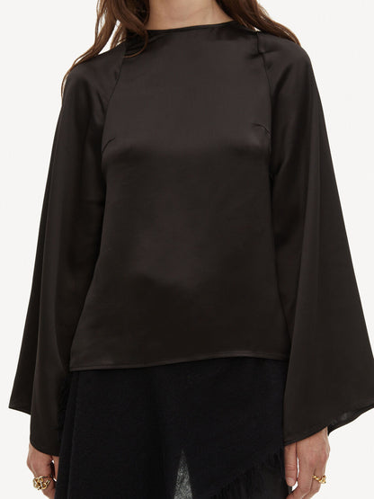 BRYNNAS BLUSE SORT