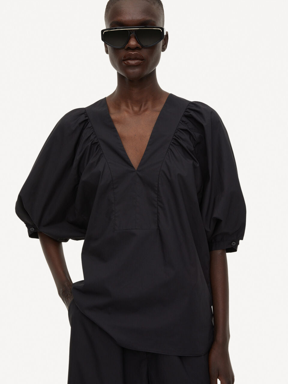 MIRALIA BLUSE SORT