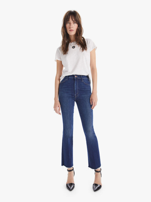 THE HUSTLER ANKLE FRAY JEANS BLÅ