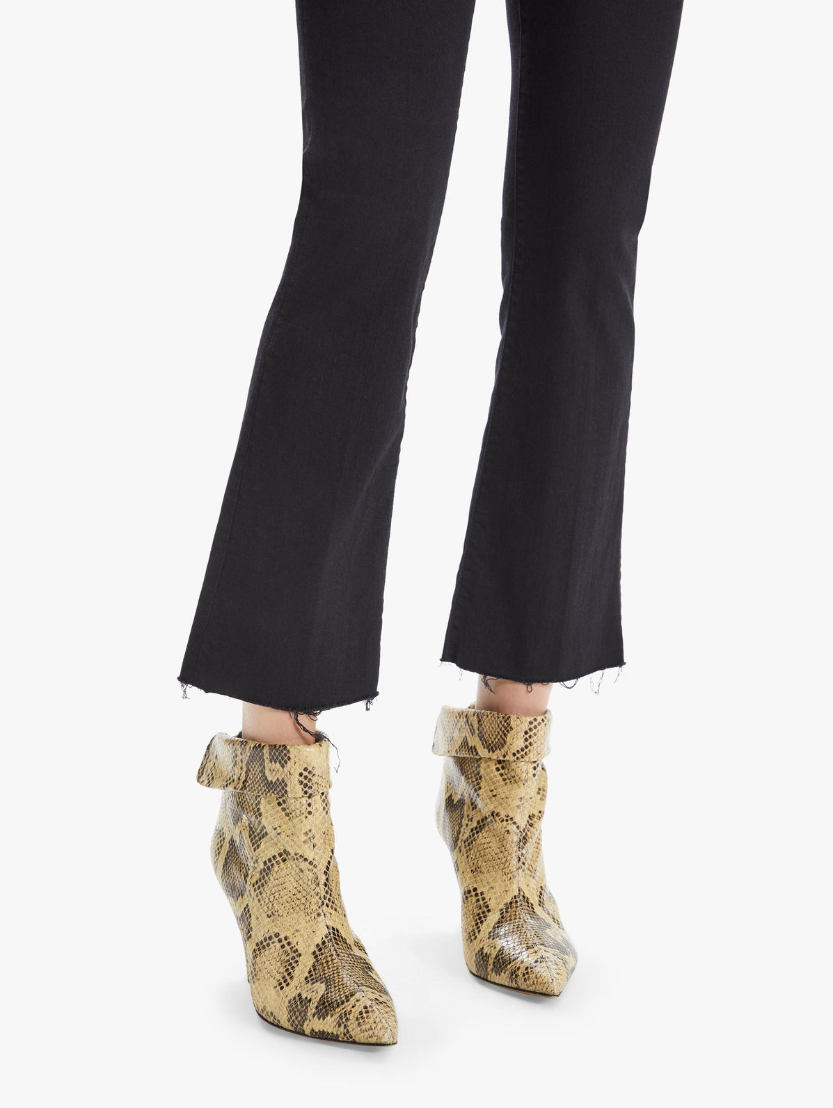 HUSTLER ANKLE FRAY SORTE JEANS