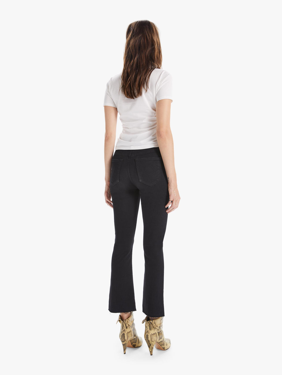 HUSTLER ANKLE FRAY SORTE JEANS