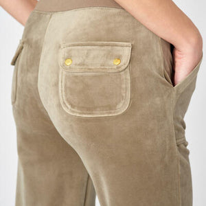 DEL REY CLASSIC VELOUR PANT POCKET JOGGEBUKSE GRØNN