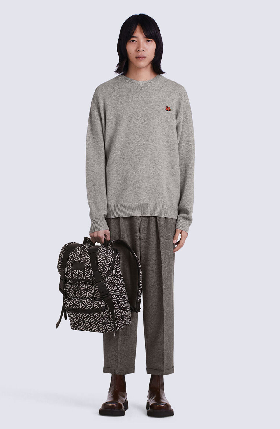 JUMPER MERINOULL GENSER GRÅ