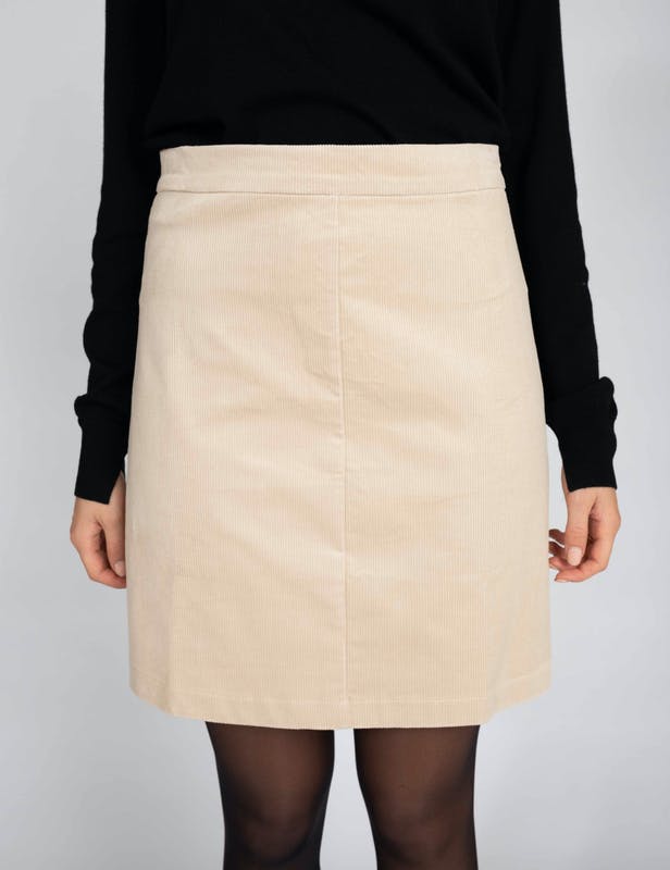 AVA A-LINE BEIGE SKJØRT