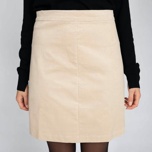 AVA A-LINE BEIGE SKJØRT