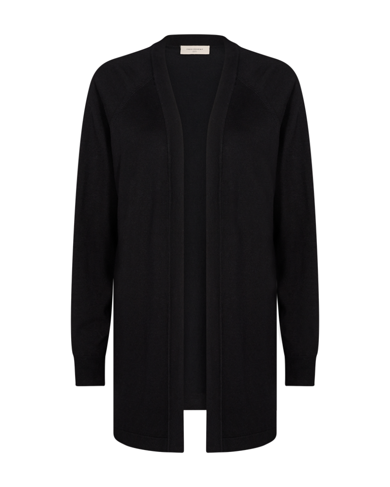 PLAIN CARDIGAN LANG SORT