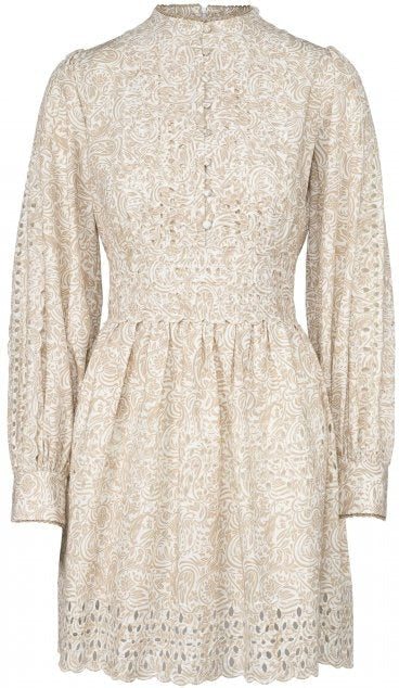 ISABELLE PRINTED DRESS BEIGE