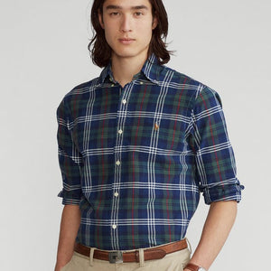 SLIM FIT RUTETE SKJORTE MULTICOLOR