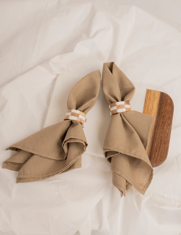 HOH NAPKIN 50X50 2PK BEIGE TØYSERVIETTER
