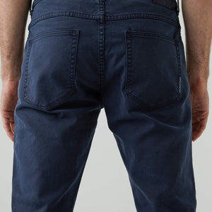 LOU SLIM TWILL BUKSE BLÅ