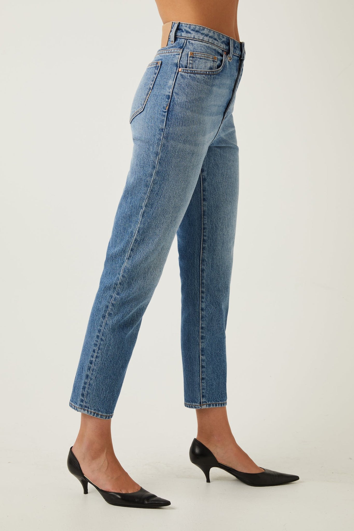 LOLA MOM JEANS BLÅ