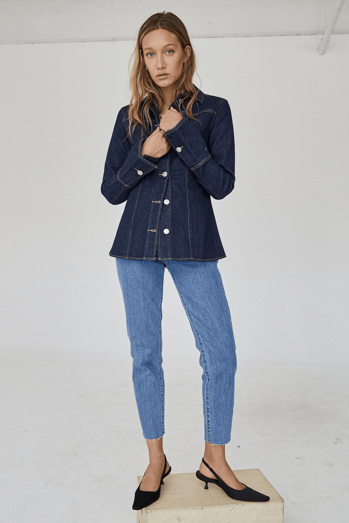 LOLA MOM JEANS ZERO UPTOWN BLÅ