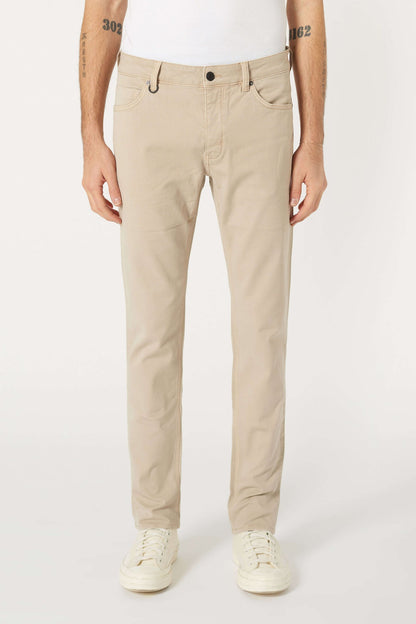 LOU SLIM TWILL BUKSE BEIGE