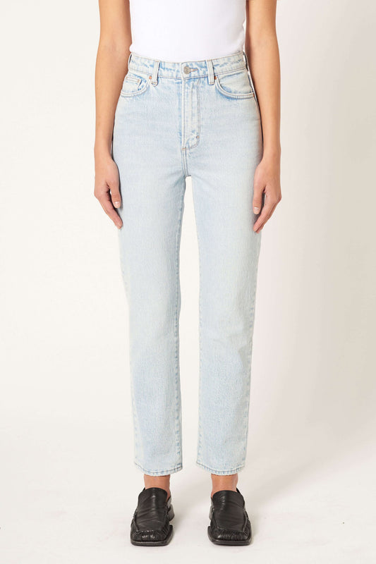 NICO STRAIGHT JEANS LYSEBLÅ