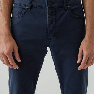 LOU SLIM TWILL BUKSE BLÅ