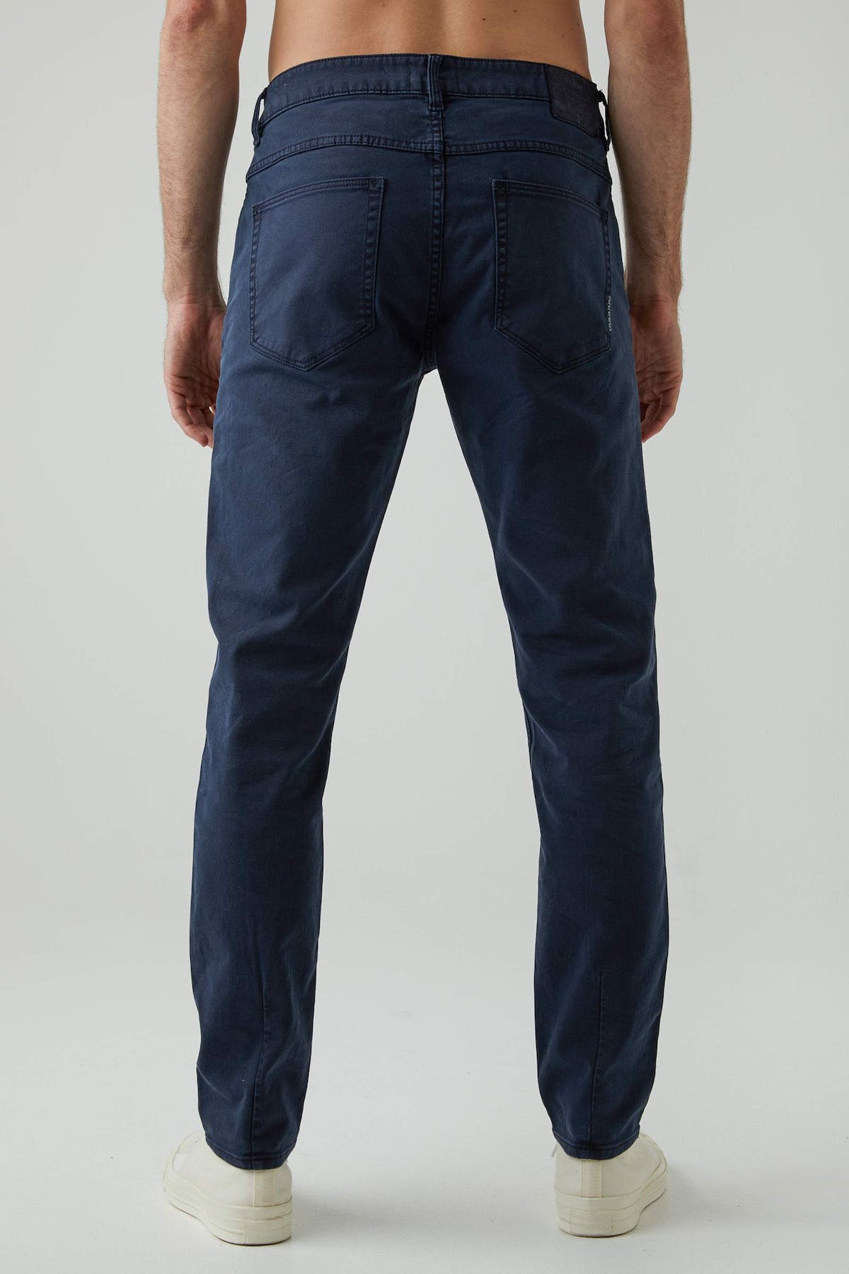 LOU SLIM TWILL BUKSE BLÅ