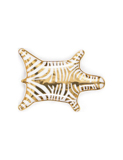 Zebra Stacking Dish - Gold - 20052