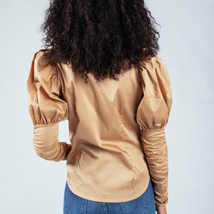 NILA BEIGE SKJORTE