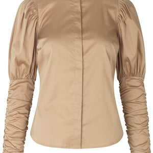 NILA BEIGE SKJORTE