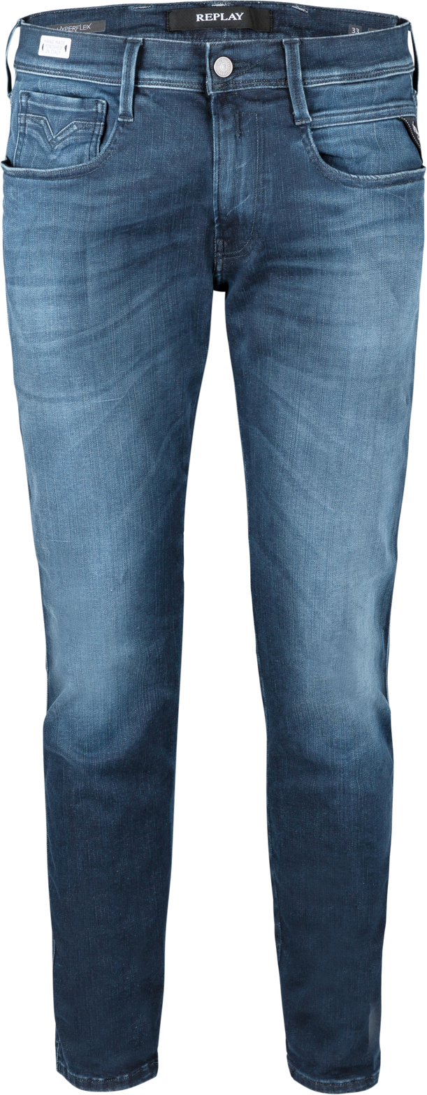 ANBASS HYPERFLEX JEANS MEDIUM BLÅ