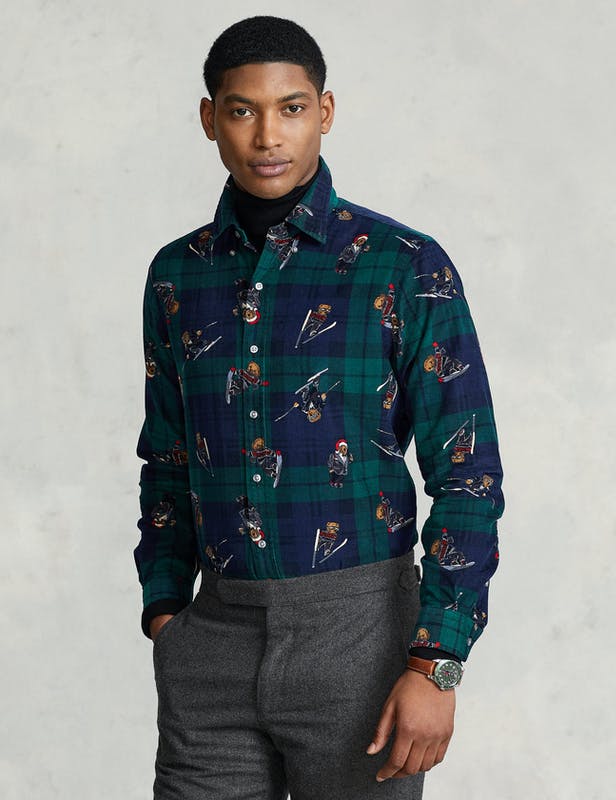POLO BEAR CORDUROY SKJORTE