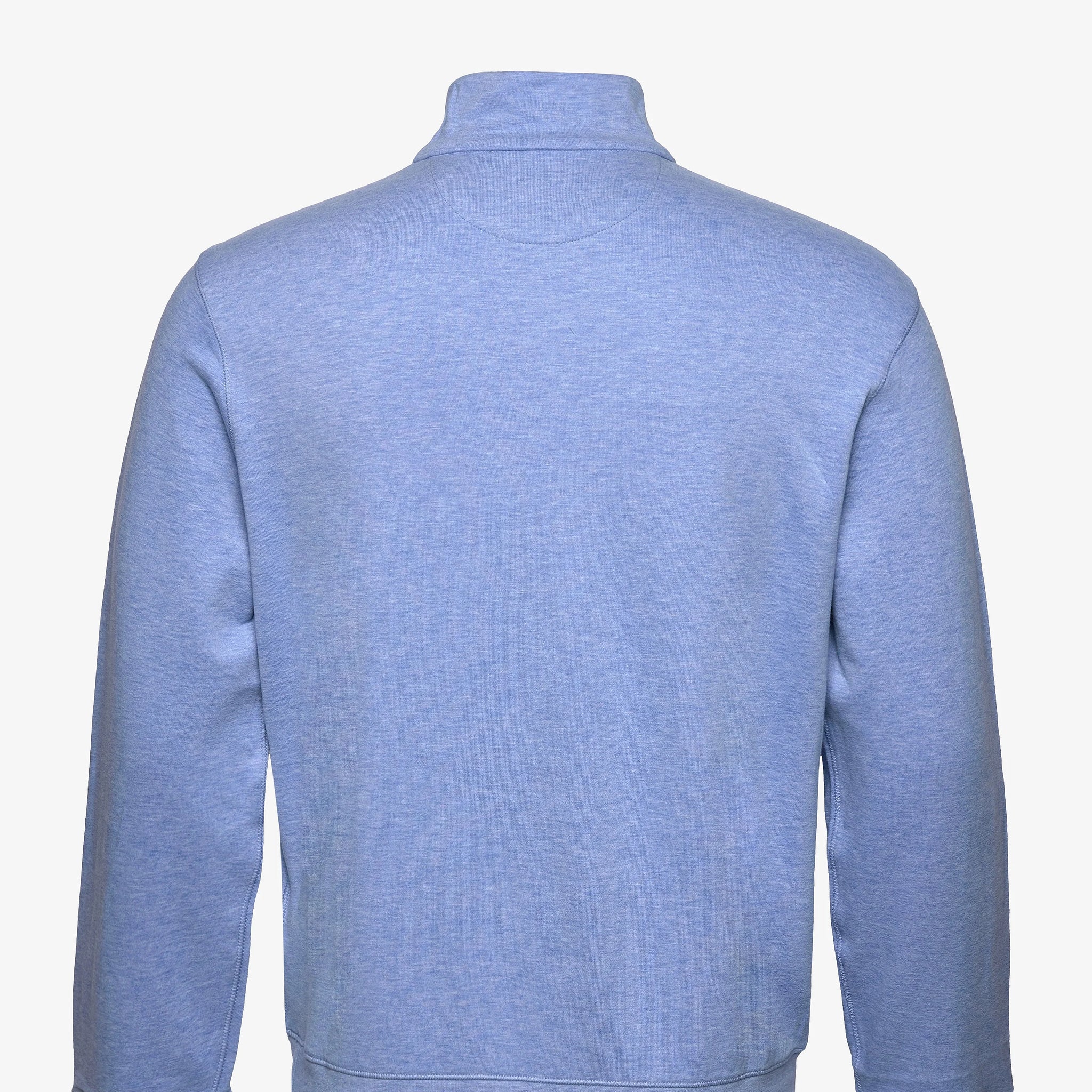 DOUBLE KNIT ZIP GENSER BLÅ