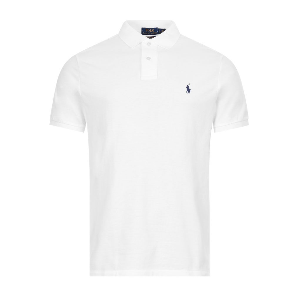 SLIM FIT POLO SKJORTE HVIT