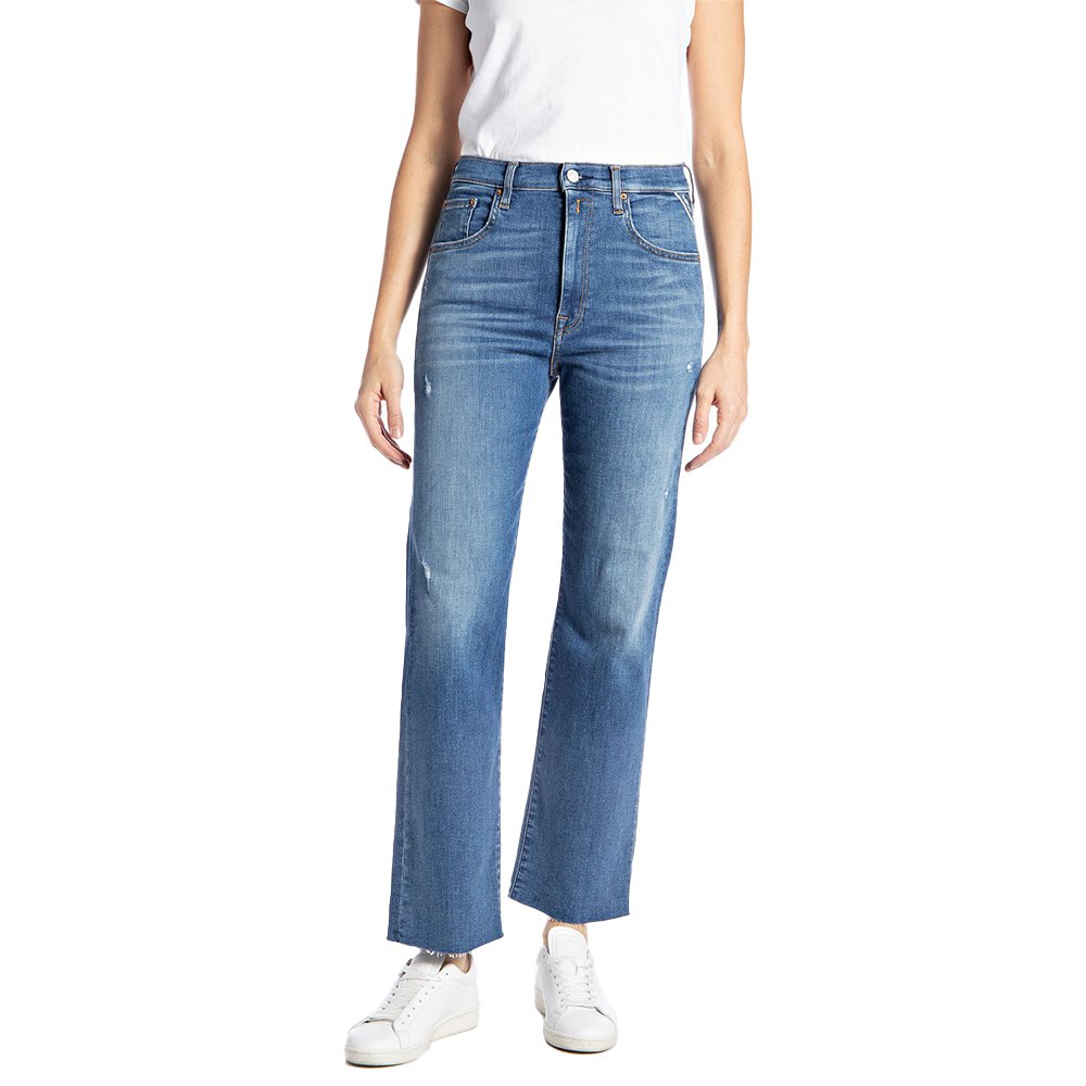 REYNE WIDE JEANS BLÅ