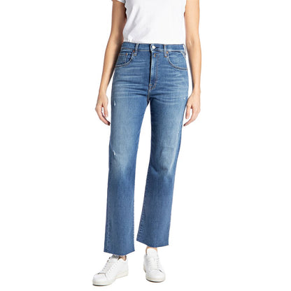 REYNE WIDE JEANS BLÅ