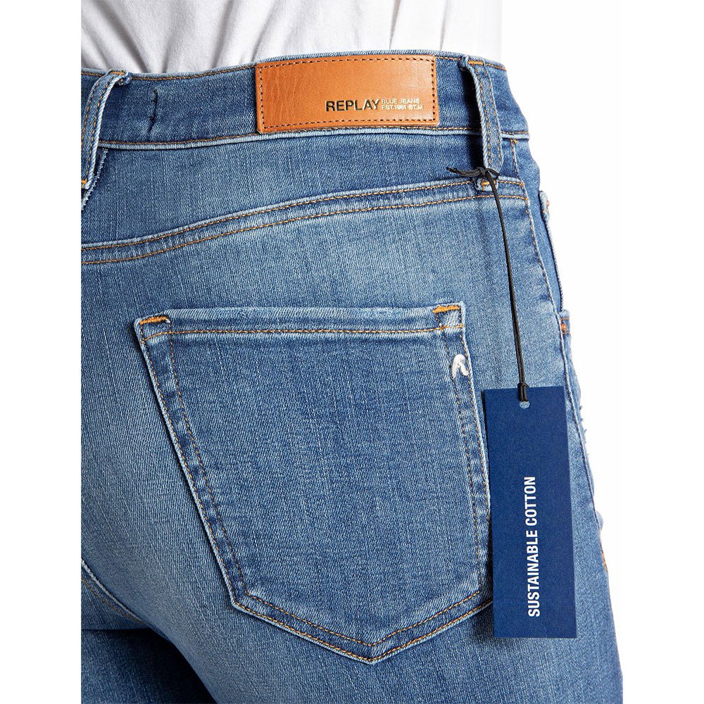 REYNE WIDE JEANS BLÅ