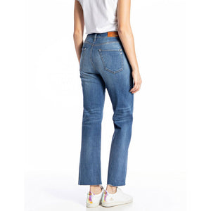 REYNE WIDE JEANS BLÅ