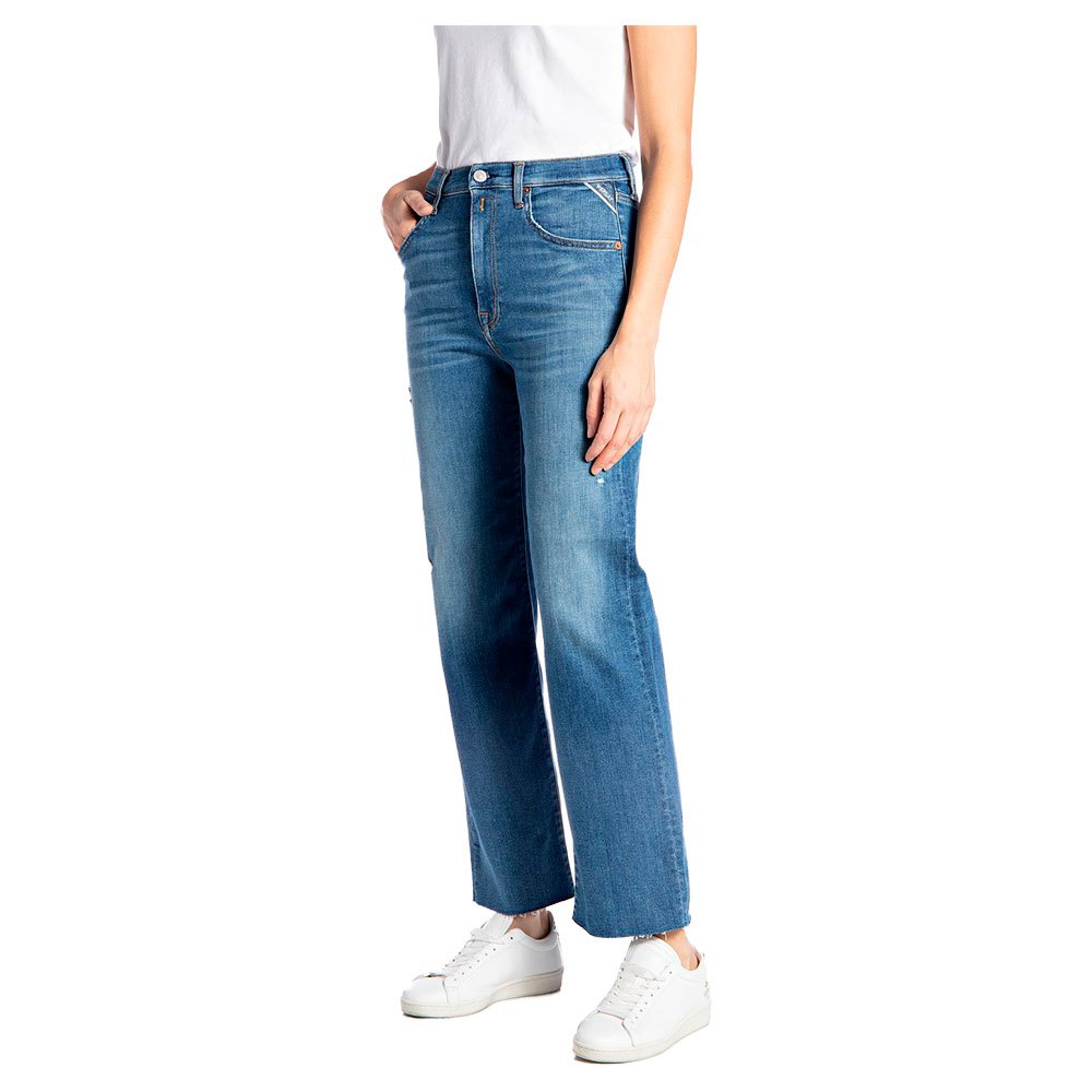 REYNE WIDE JEANS BLÅ