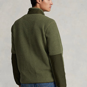 HYBRID FLEECE GENSER GRØNN