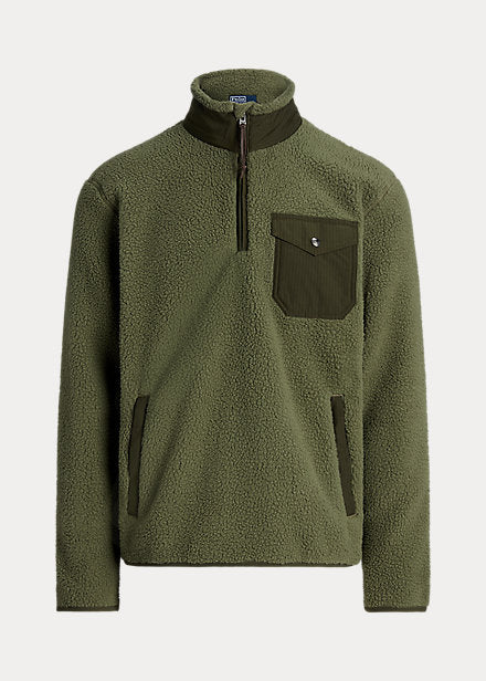 HYBRID FLEECE GENSER GRØNN