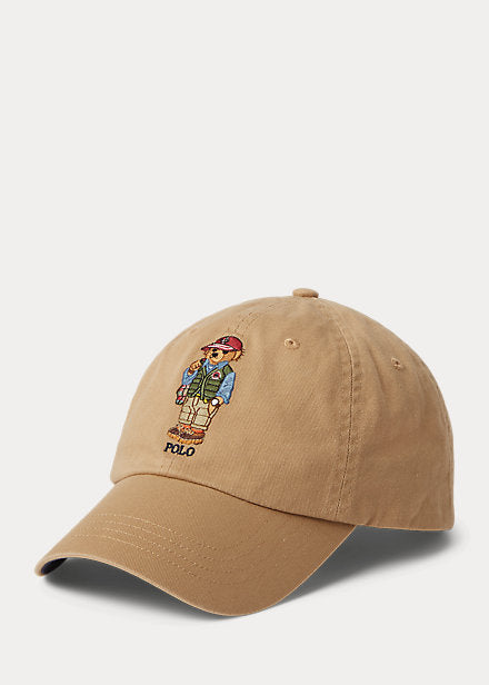 BEAR TWILL BALL HAT CAPS BEIGE
