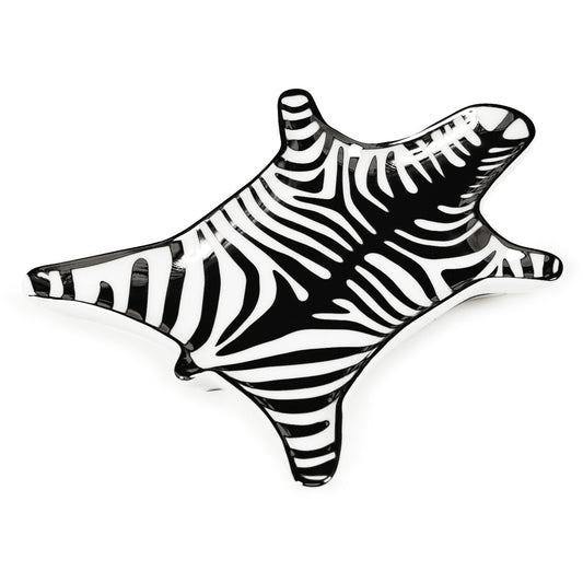 ZEBRA STACKING DISH SORT OG HVIT